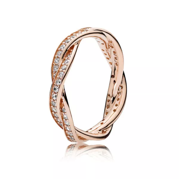 Anel PANDORA ROSE Brilho Entrelaçado - 180892CZ