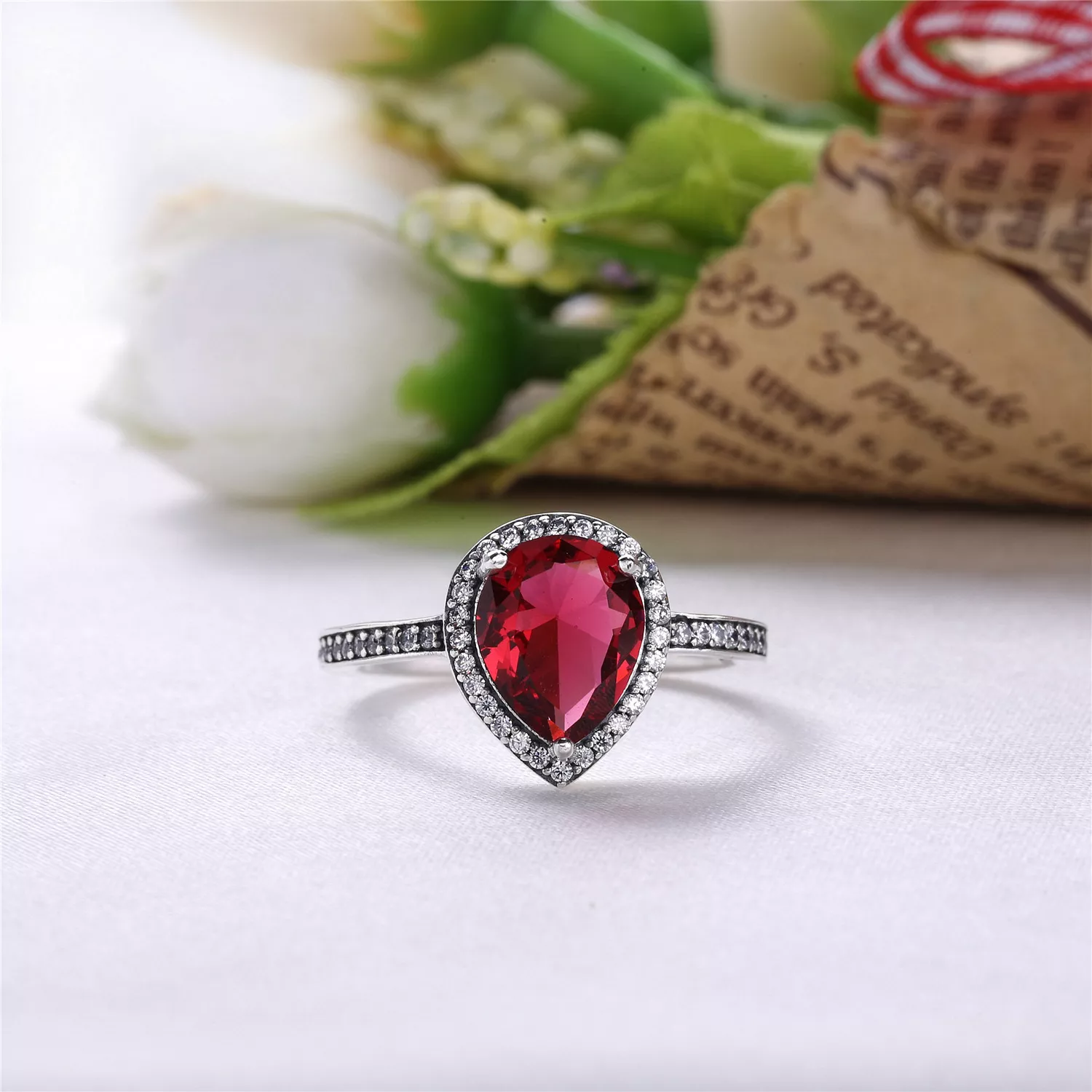 Anel PANDORA Gota de Água Brilhante - 196251CZ