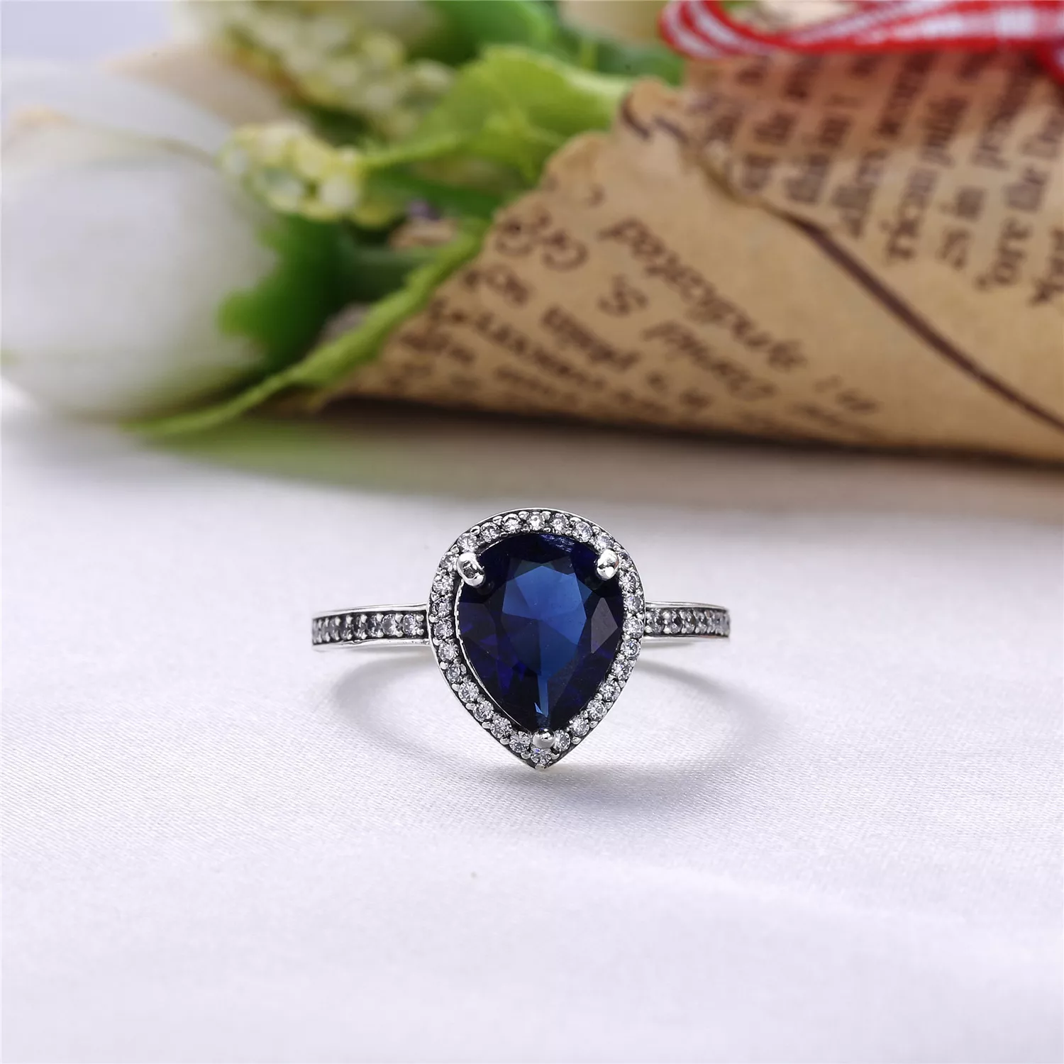 Anel PANDORA Gota de Água Brilhante - 196251CZ