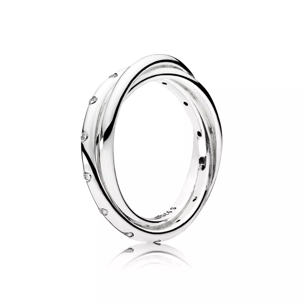 Anel PANDORA Círculos Entrelaçados - 191034CZ
