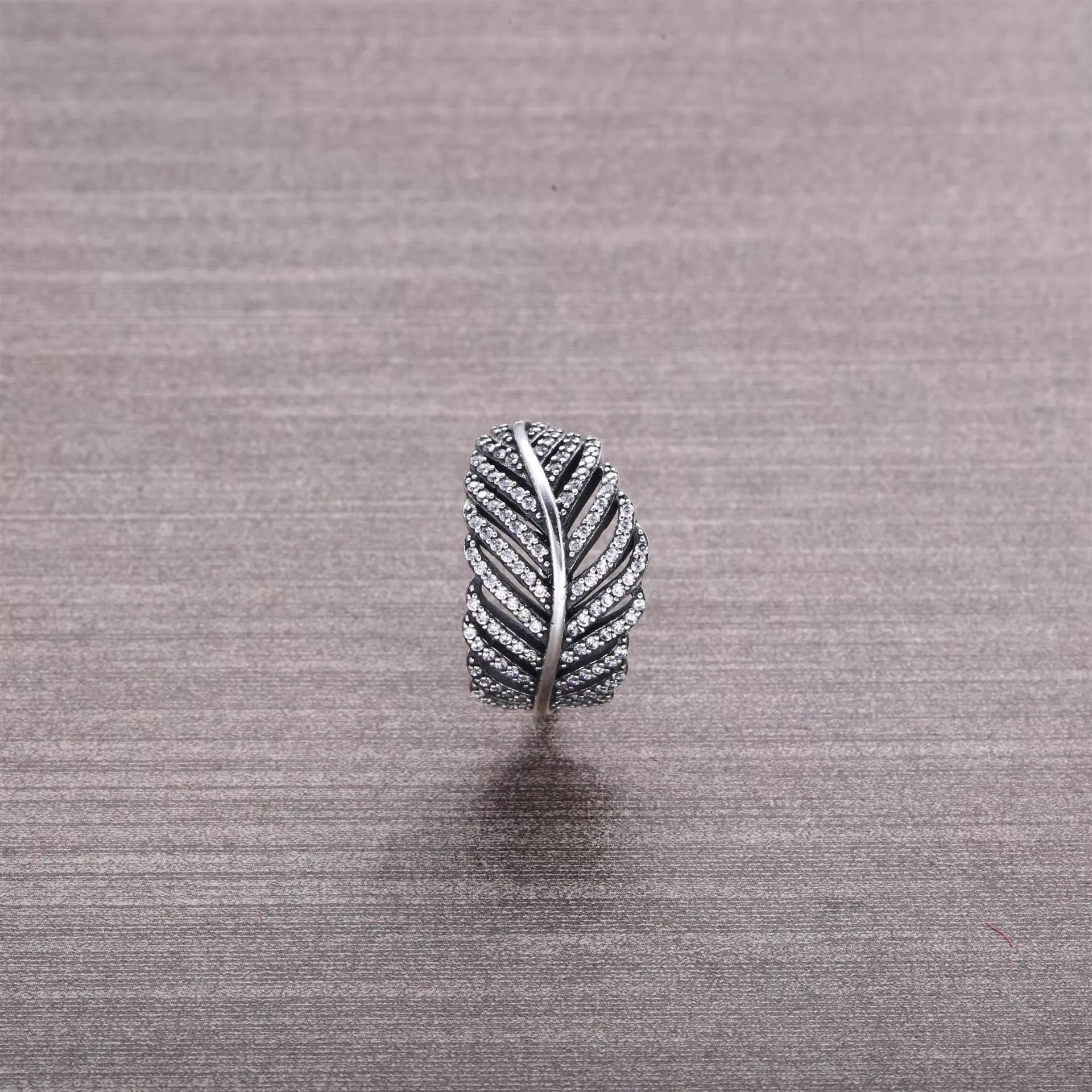 Anel PANDORA de Prata, micro bead-set cubic zirconia - 190886CZ