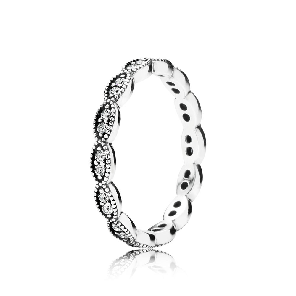 anel pandora prata delicado