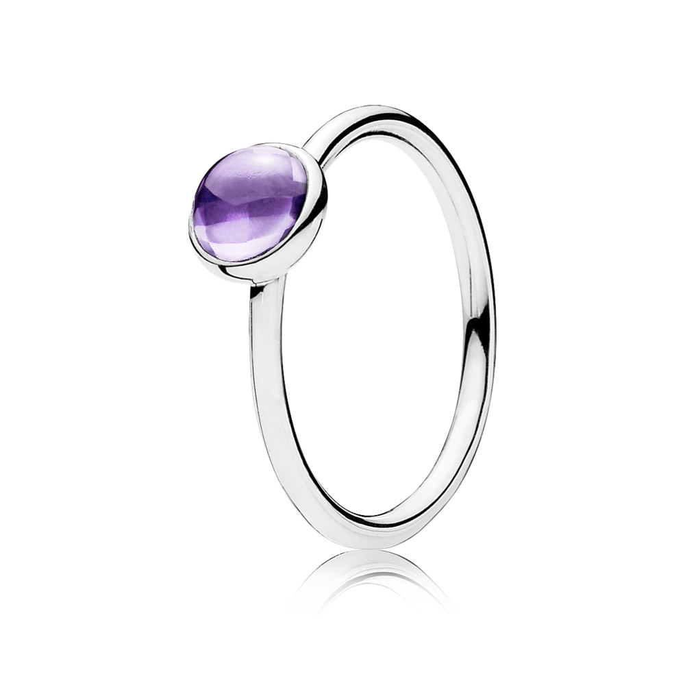 anel pandora roxo