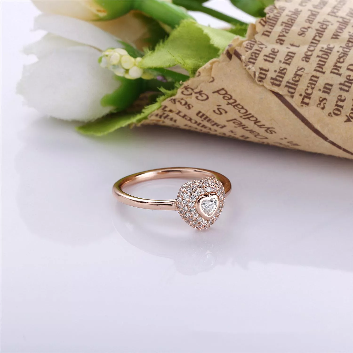 Anel PANDORA de PANDORA Rose Coração