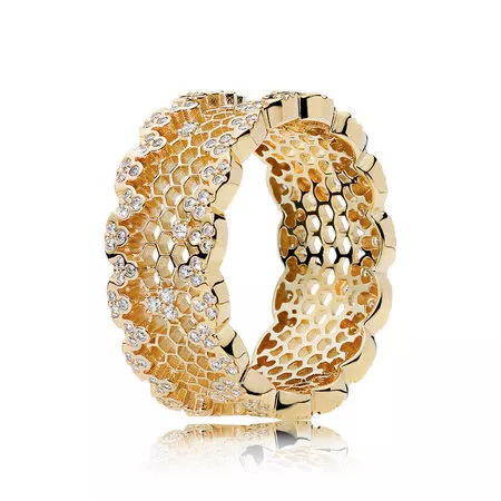 Anel PANDORA Shine Favo de Mel - 167100CZ - Anéis