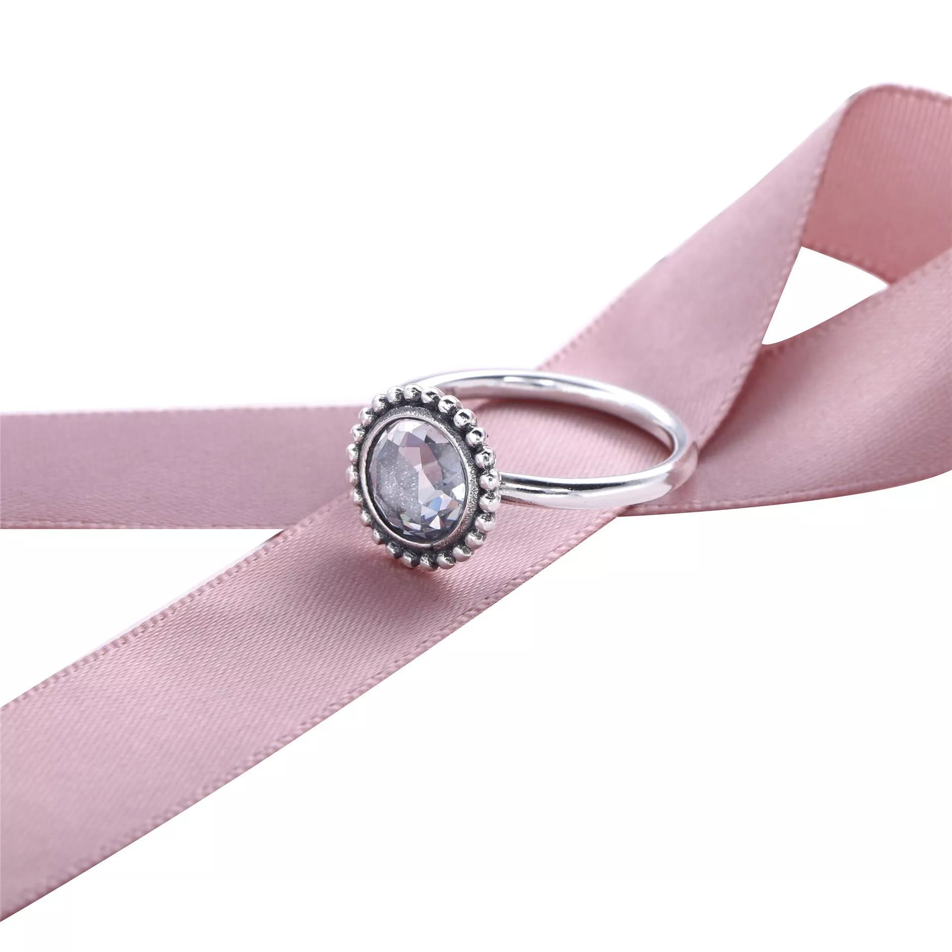 Anel PANDORA de Prata com Zircônia Cúbica - 190904CZ