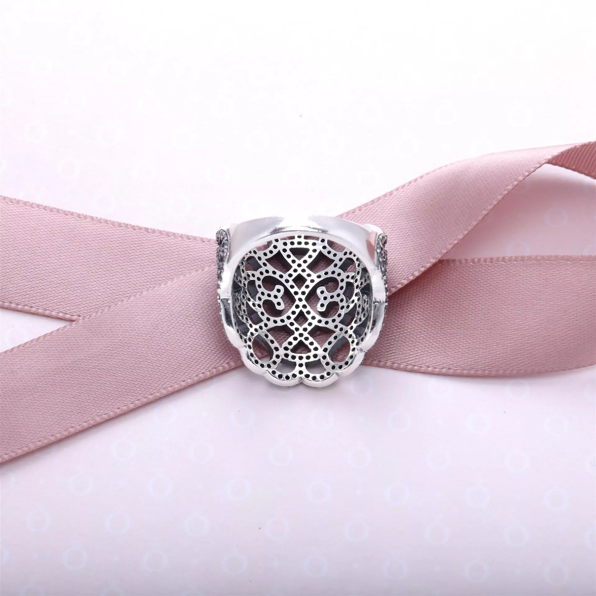 Lace Anel PANDORA de Prata com Zircônia Cúbica - 190907CZ