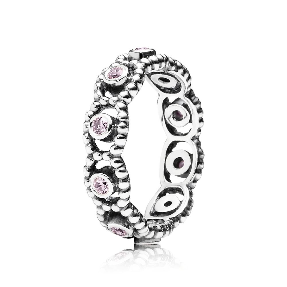 pandora rose anel zirconia