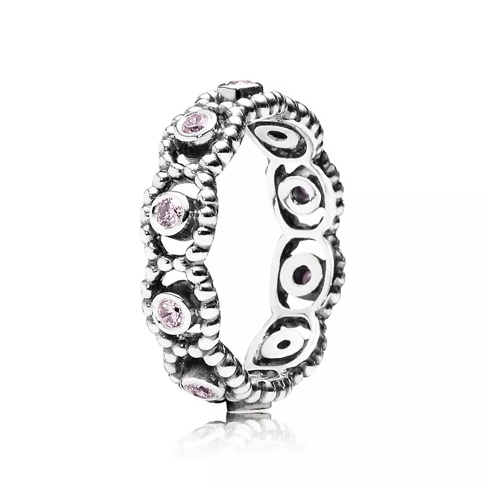pandora rose anel zirconia