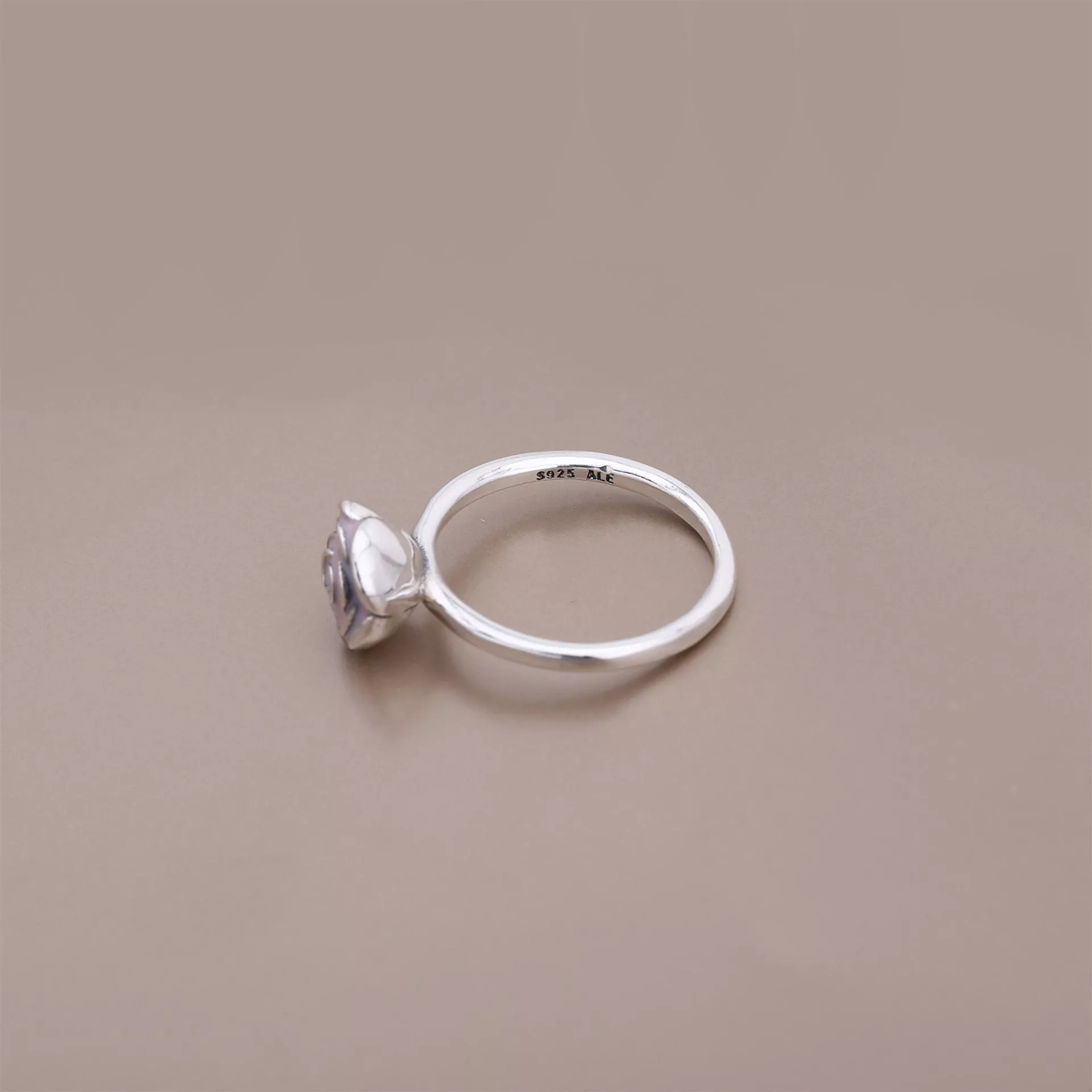 Rose Anel PANDORA de Prata with pink enamel - 190905EN40