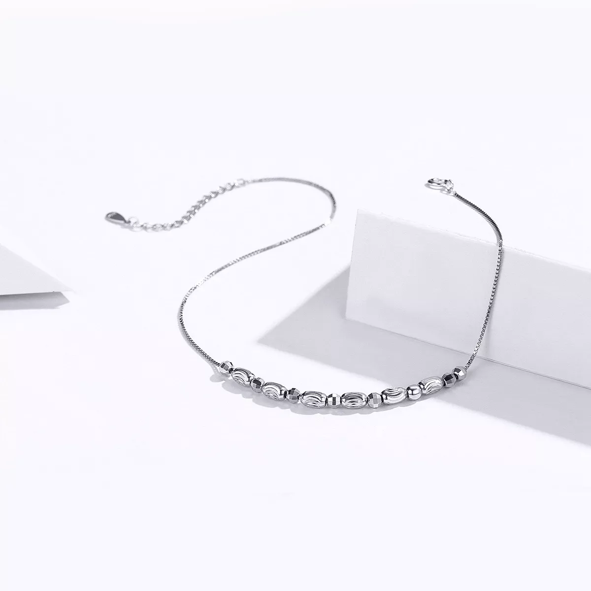 Tornozeleira bolas de prata - SCT010