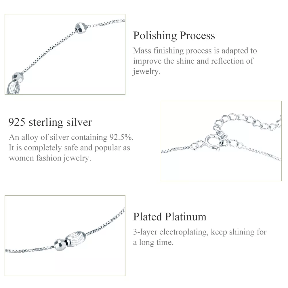 Tornozeleira bolas de prata - SCT010