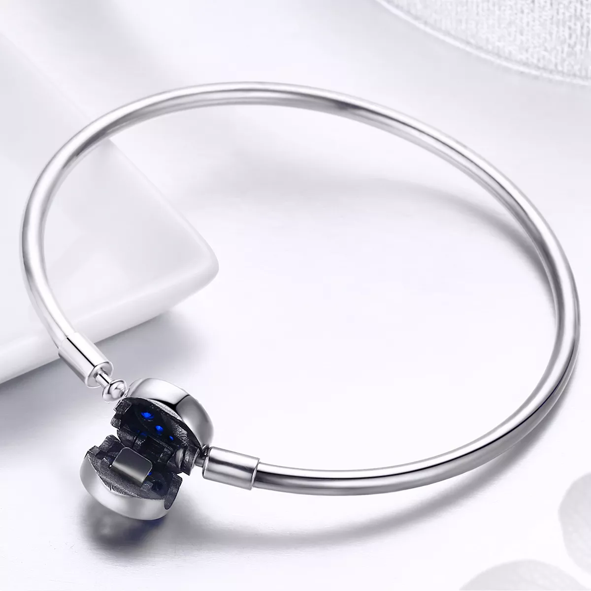 Bracelete estilo Pandora Rígido Céu estrelado - SCB080