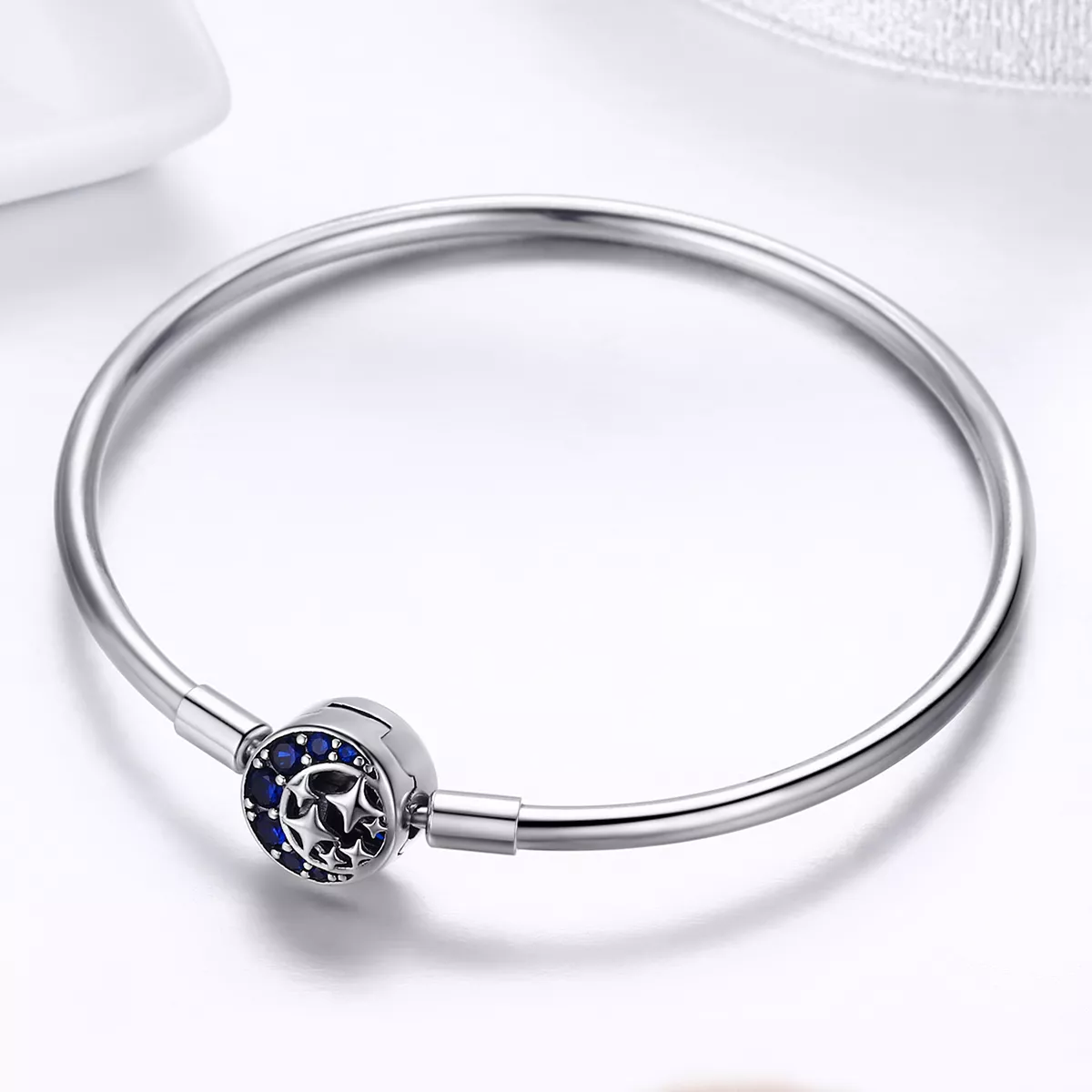 Bracelete estilo Pandora Rígido Céu estrelado - SCB080