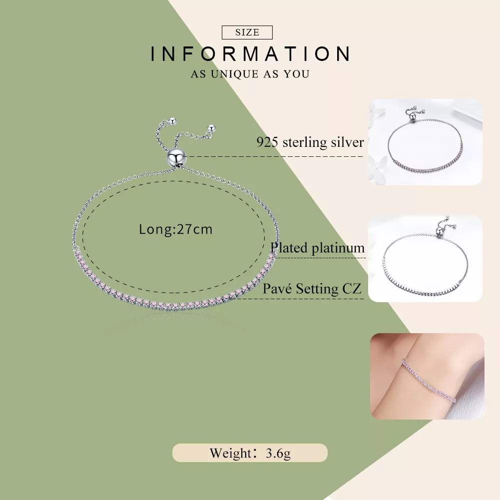 Pulseira Acompanhante elegante estilo Pandora - SCB045