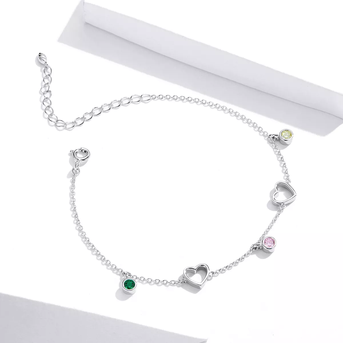 Pulseira Bolas de coração estilo Pandora - SCB180