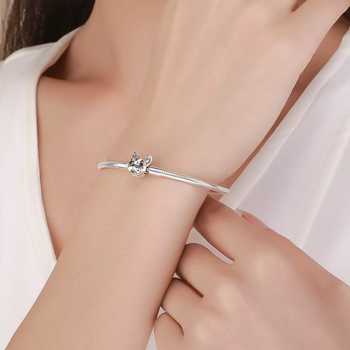 Pulseira Bulldog Fofo life Pandora - SCB075