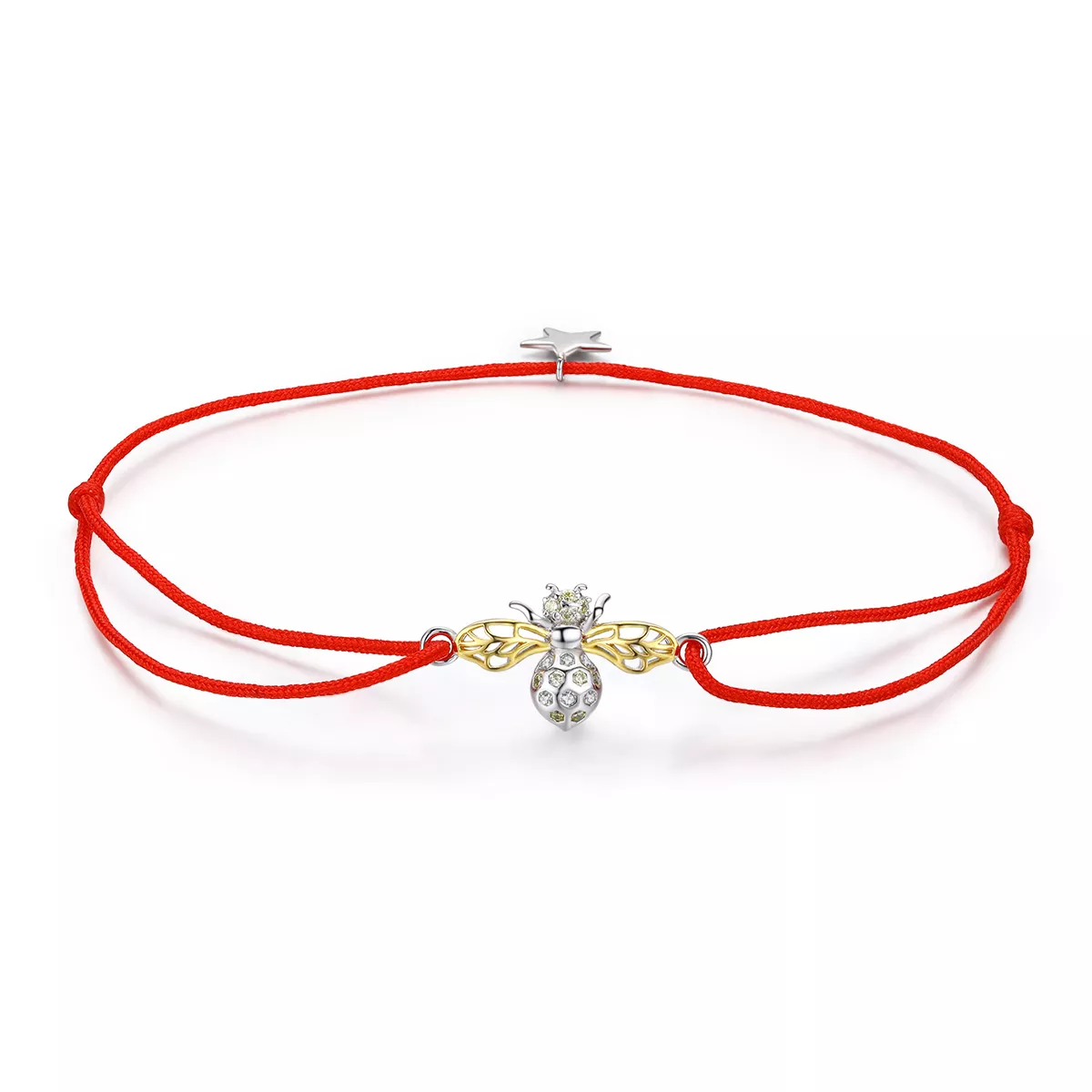 Pulseira de cordão Abelha estilo Pandora - SCB156