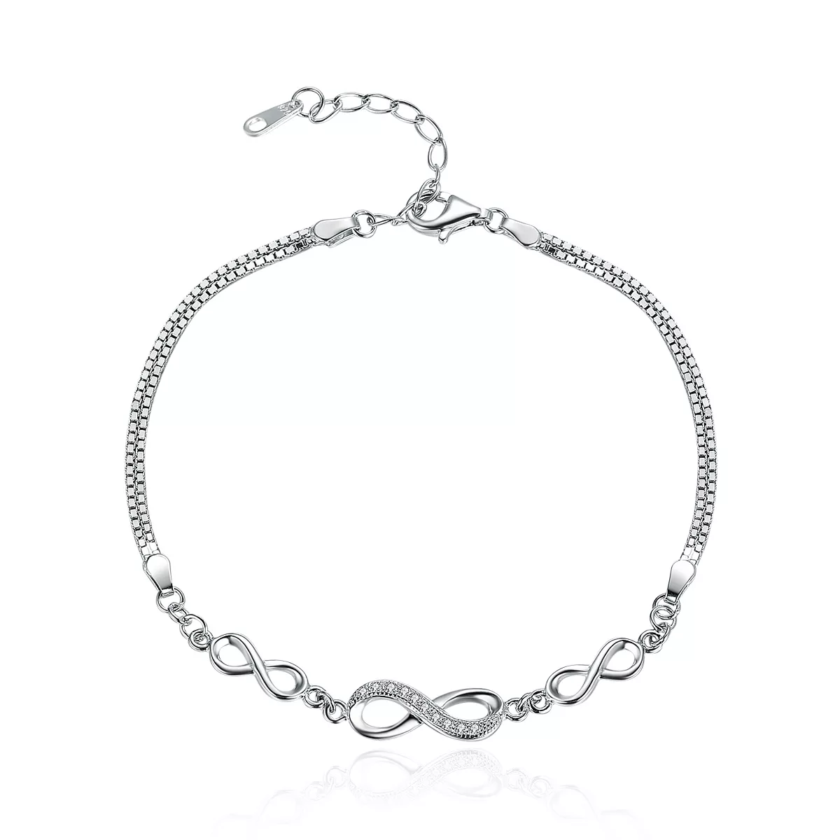 Pulseira Elegância sem fim estilo Pandora - SCB037