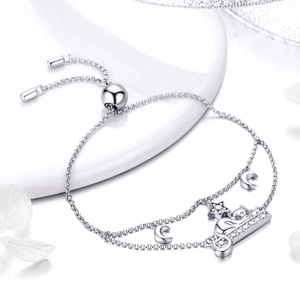 Pulseira Gatinha feliz life Pandora - SCB129