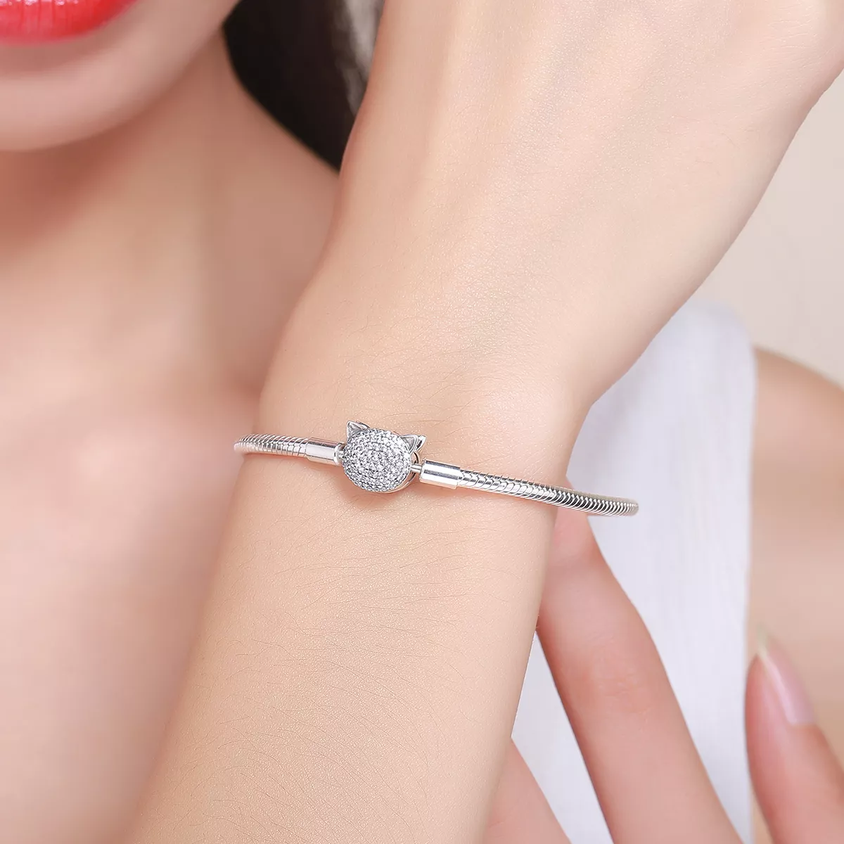 Pulseira Gato fofo life Pandora - SCB053