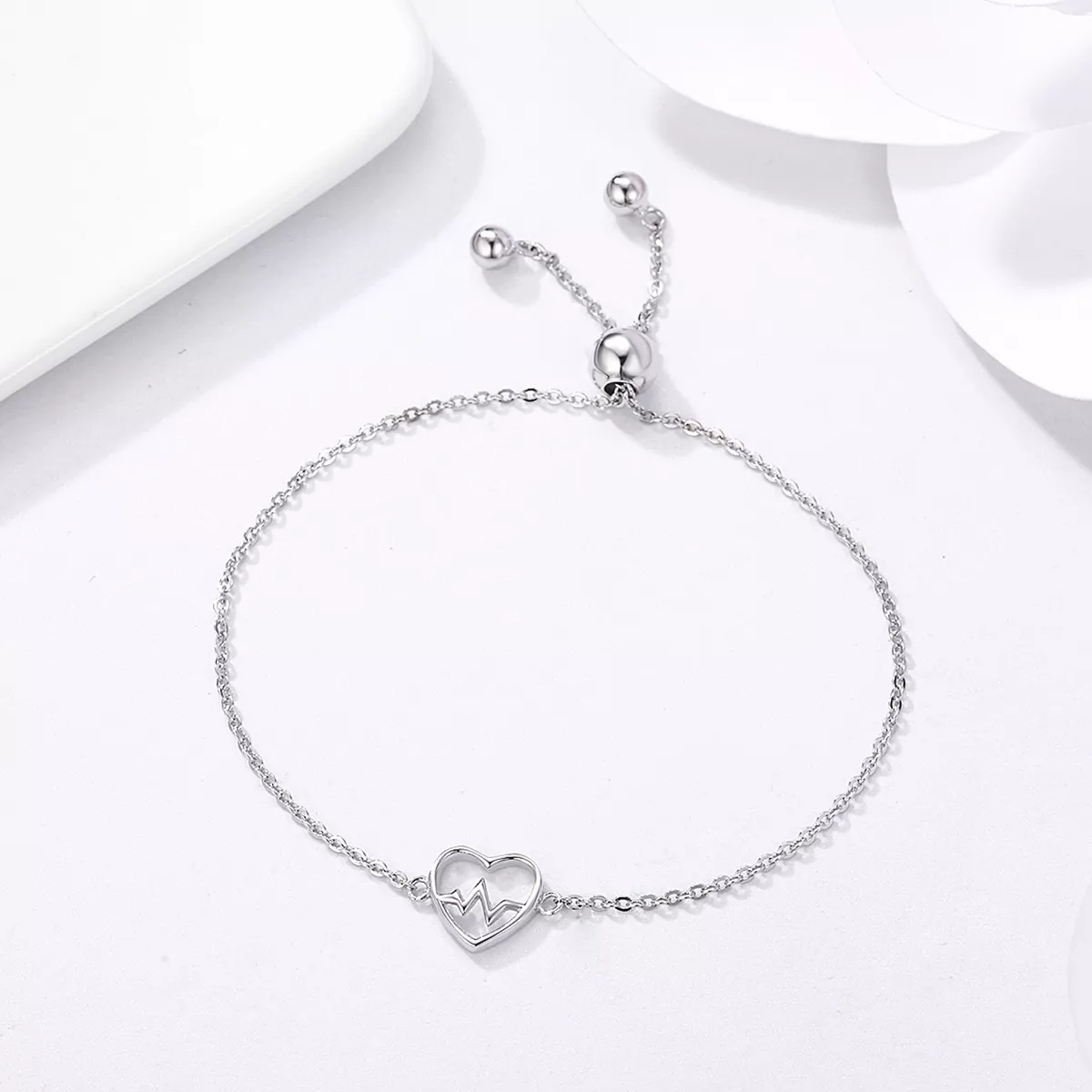 Pulseira Love Cardiogram estilo Pandora - SCB019