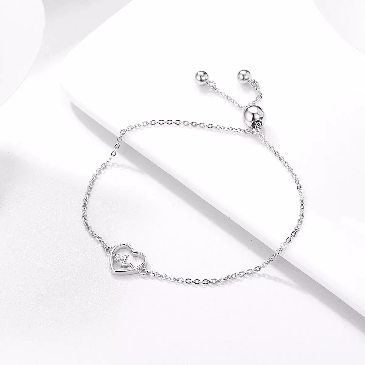 Pulseira Love Cardiogram estilo Pandora - SCB019