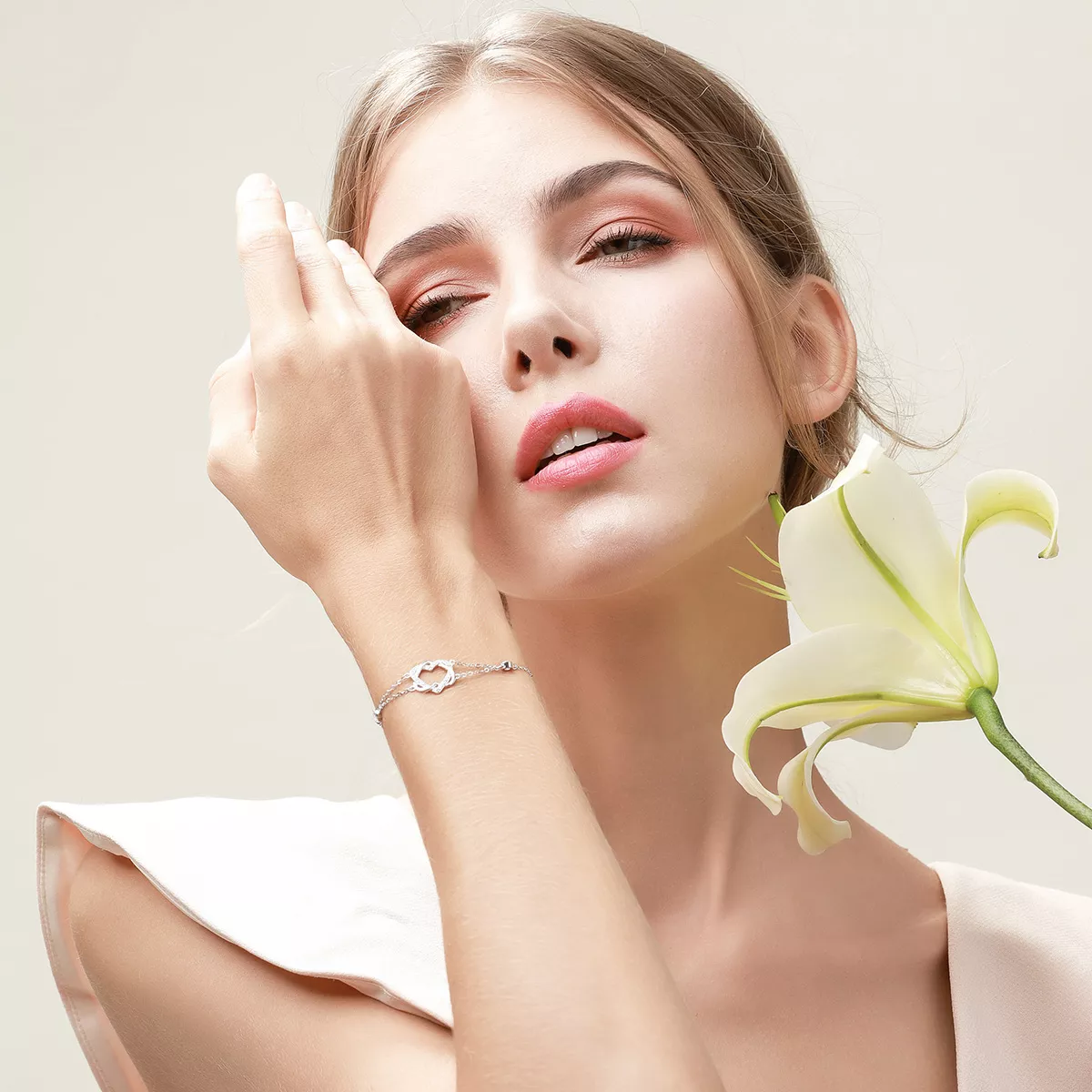 Pulseira Love Cardiogram estilo Pandora - SCB022