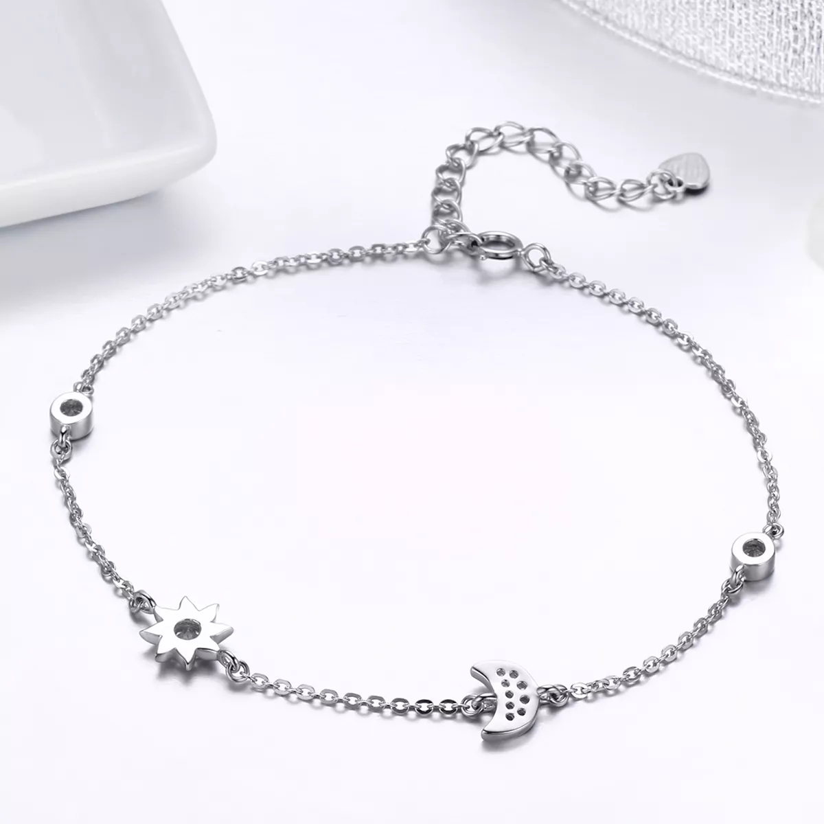 Pulseira Lua Sol e Estrelas estilo Pandora - SCB081
