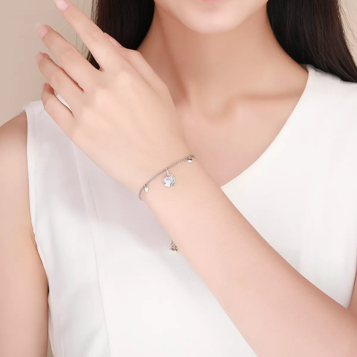 Pulseira Memória de Unicórnio estilo Pandora - SCB106