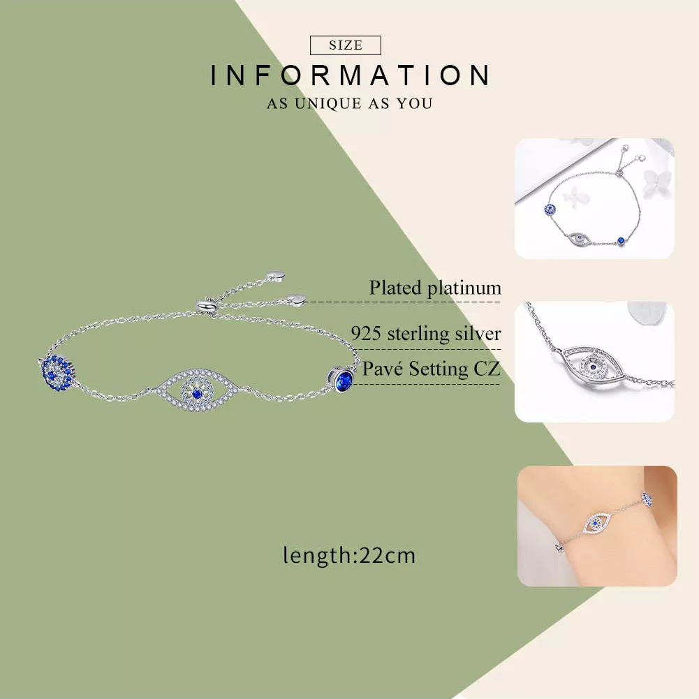 Pulseira Olho da guarda estilo Pandora - SCB089