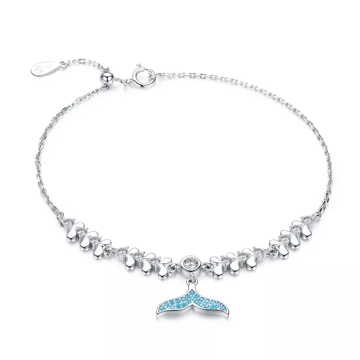 Pulseira Rabo De Peixe fundo estilo Pandora - SCB154