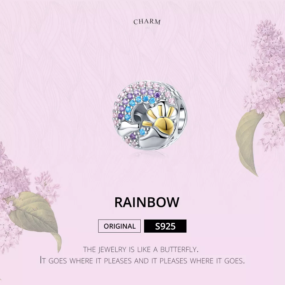 Charm Arco-íris e Sol life Pandora - SCC1255
