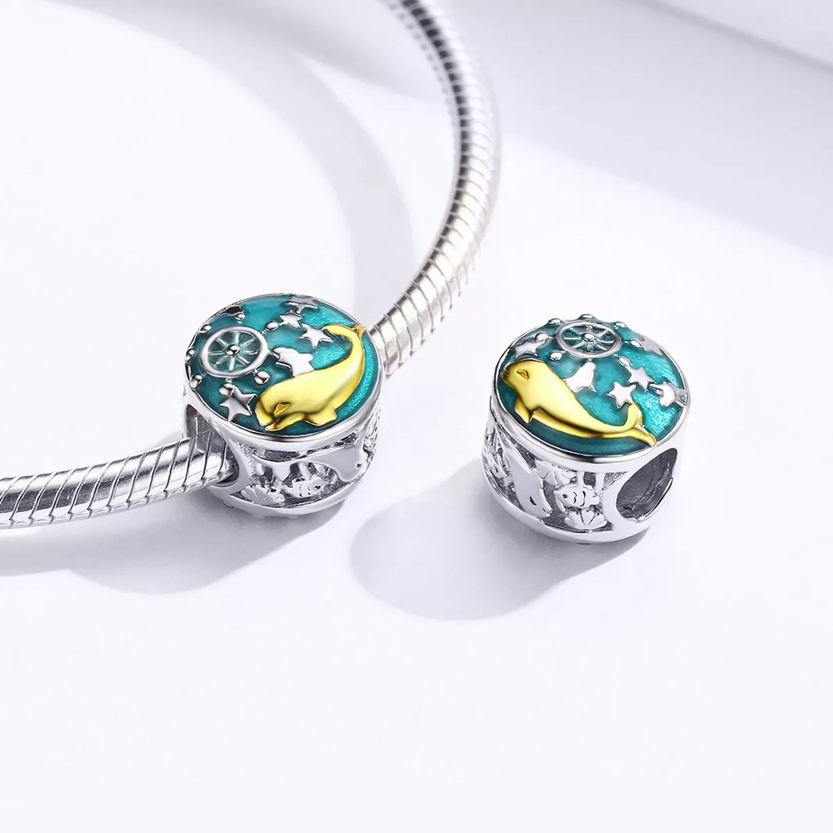 Charm Baleia bebê life Pandora - SCC1296