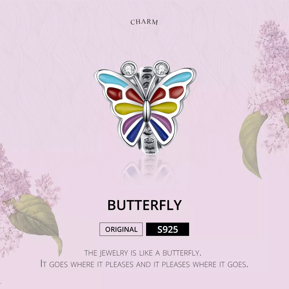 Charm Borboleta life Pandora - SCC1195