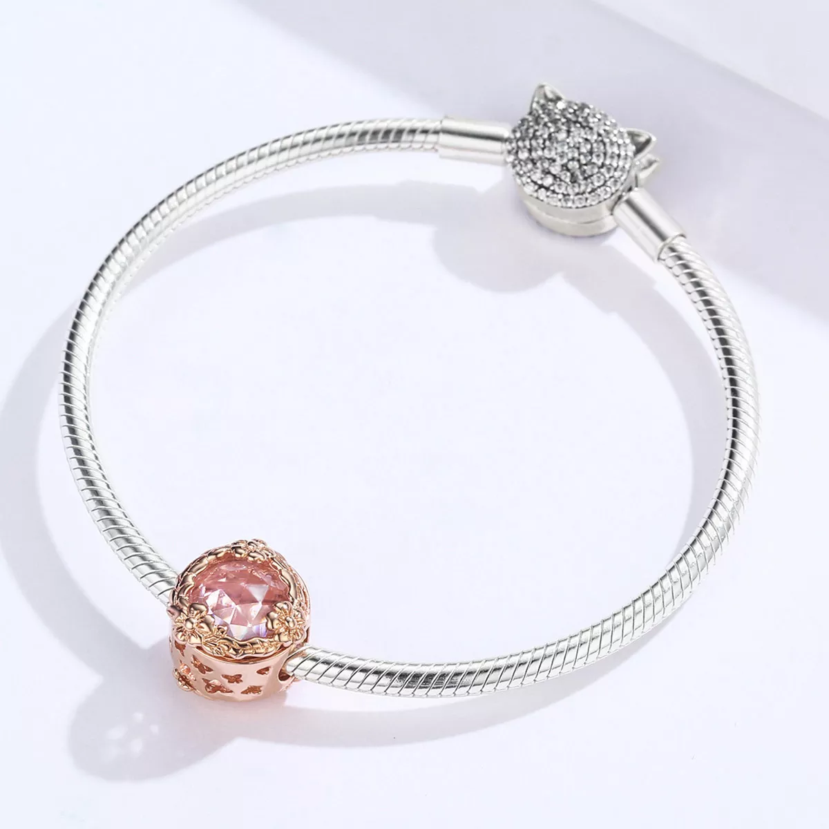 Charm Cenário de outono estilo Pandora Rosa - SCC1258