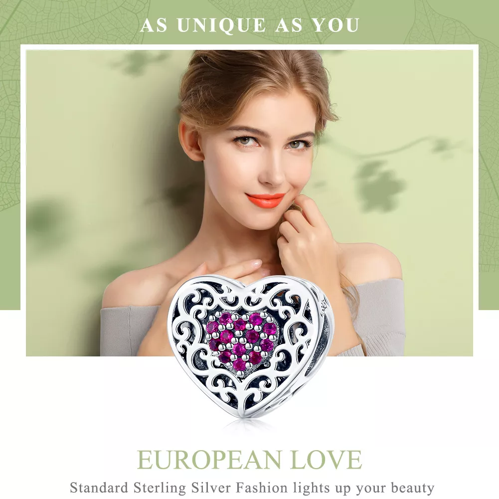 Charm Coração life Pandora - SCC1109