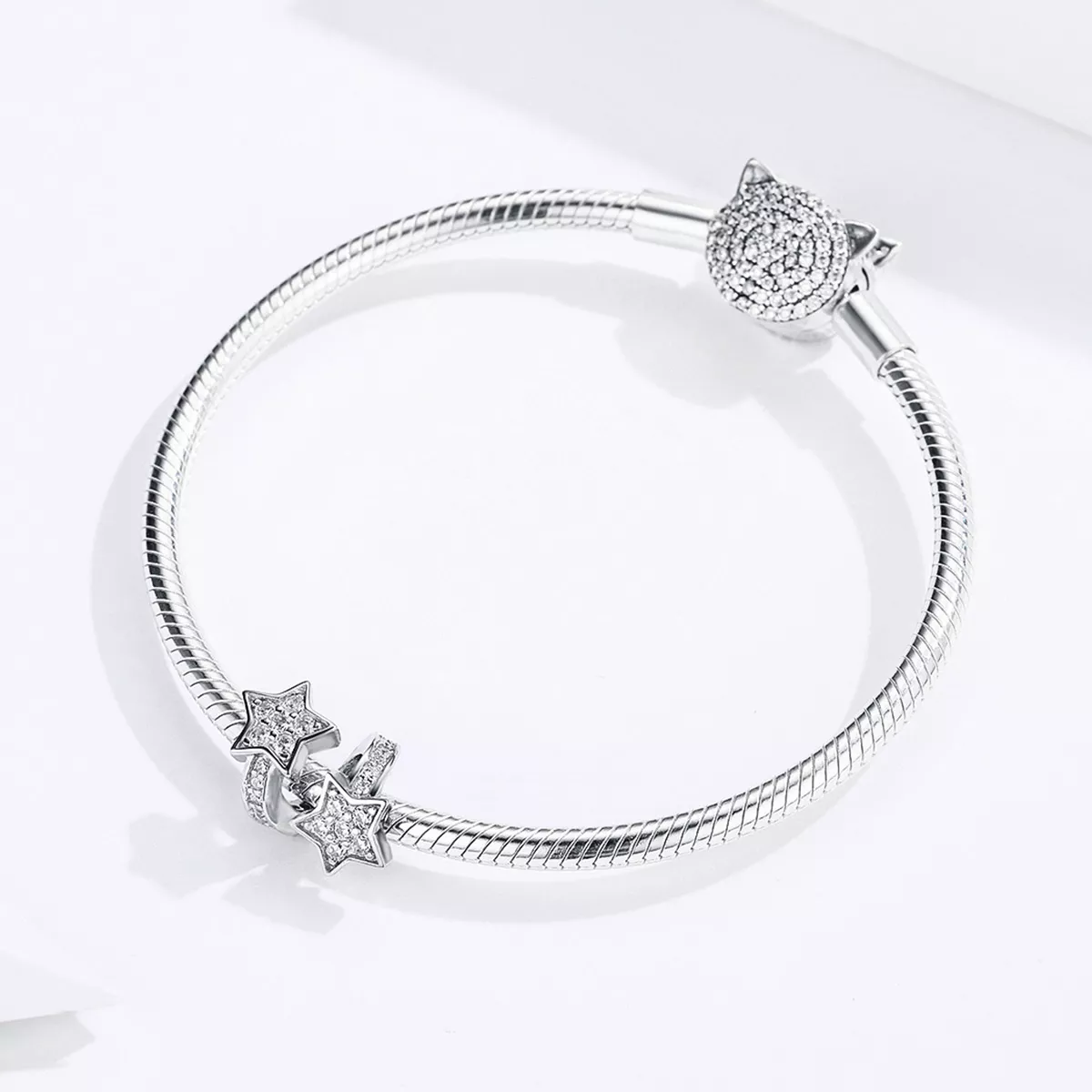 Charm Estrelas datadas umas das outras estilo Pandora - SCC1244