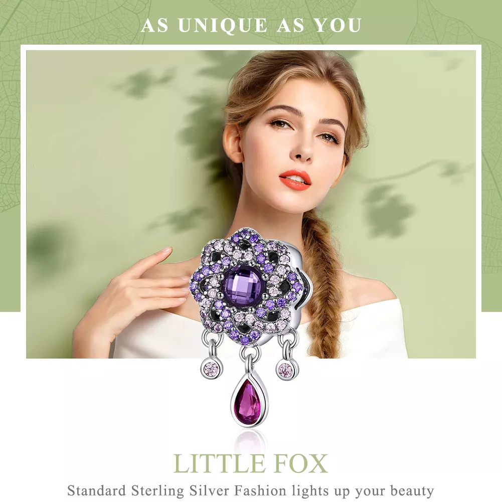 Charm Flor remanescente estilo Pandora - SCC1075