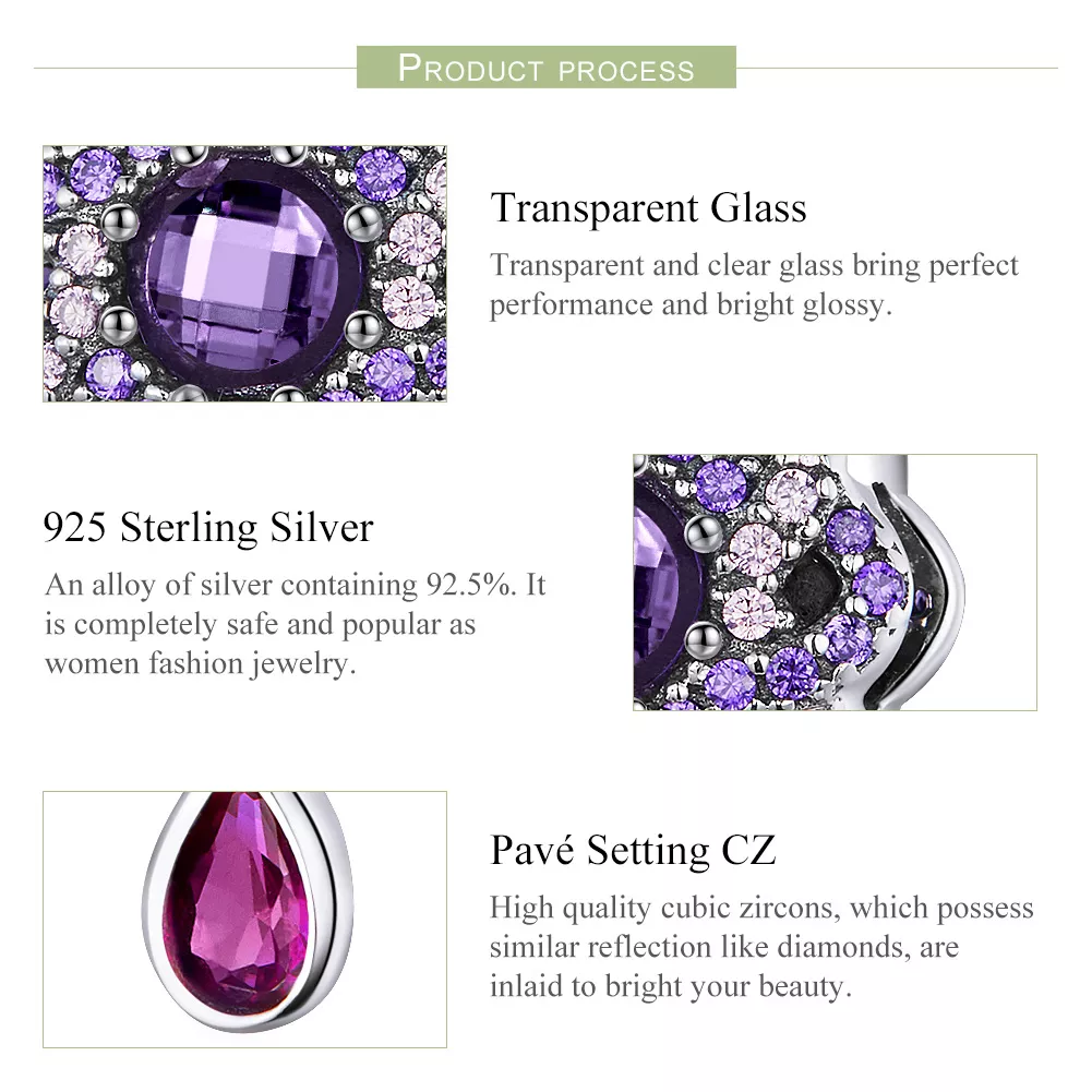 Charm Flor remanescente estilo Pandora - SCC1075