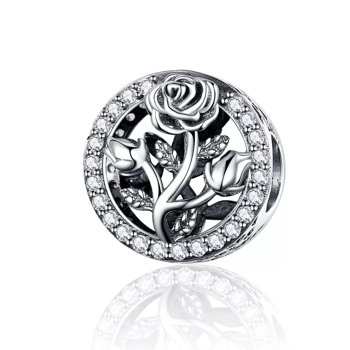Charm Flor rosa life Pandora - SCC1189