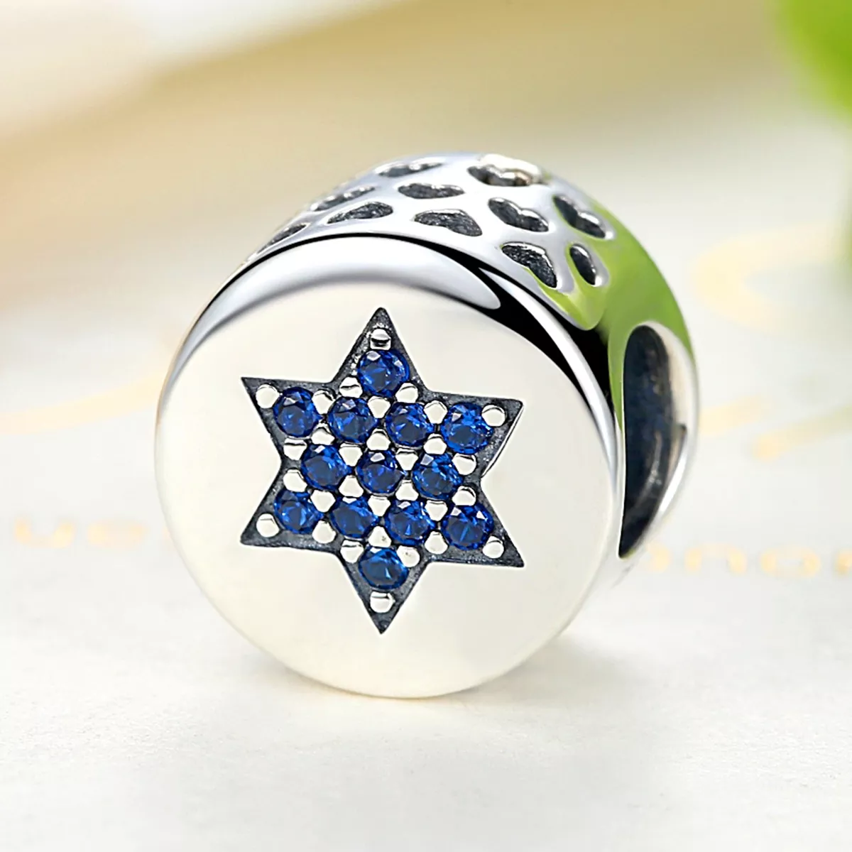 Charm Hexagrama azul life Pandora - SCC105