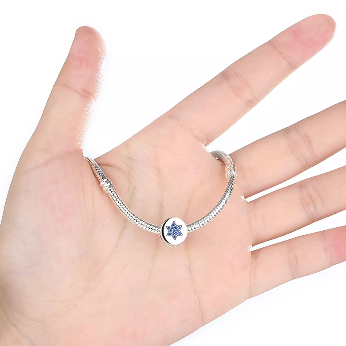 Charm Hexagrama azul life Pandora - SCC105