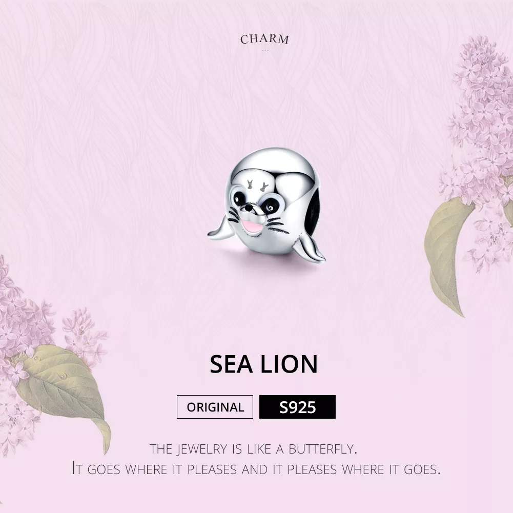 Charm Leão marinho life Pandora - SCC1253