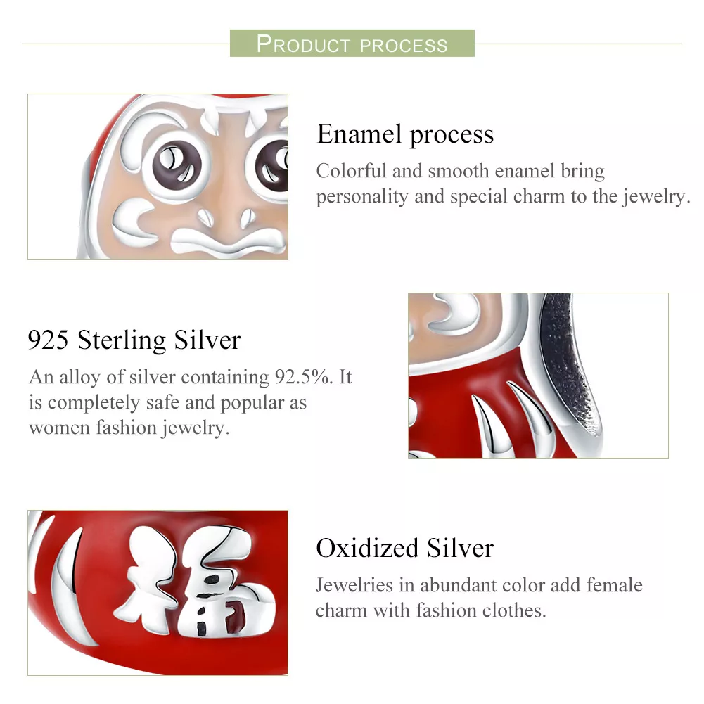 Charm Little Daruma life Pandora - SCC1087