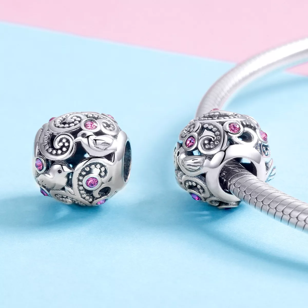 Charm Mensagem de Amor estilo Pandora - SCC1014