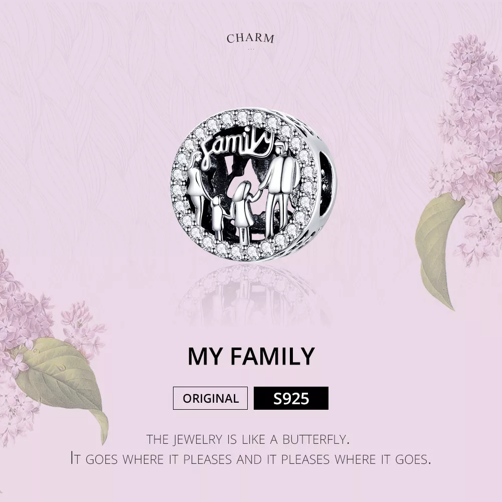 Charm Minha família life Pandora - SCC1184