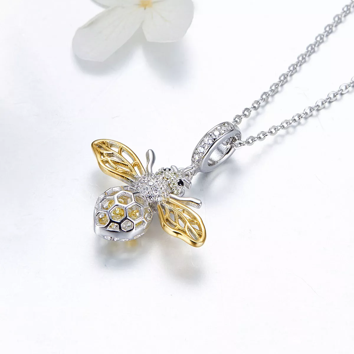 Charm Pendente Abelha de movimento estilo Pandora - SCC1125