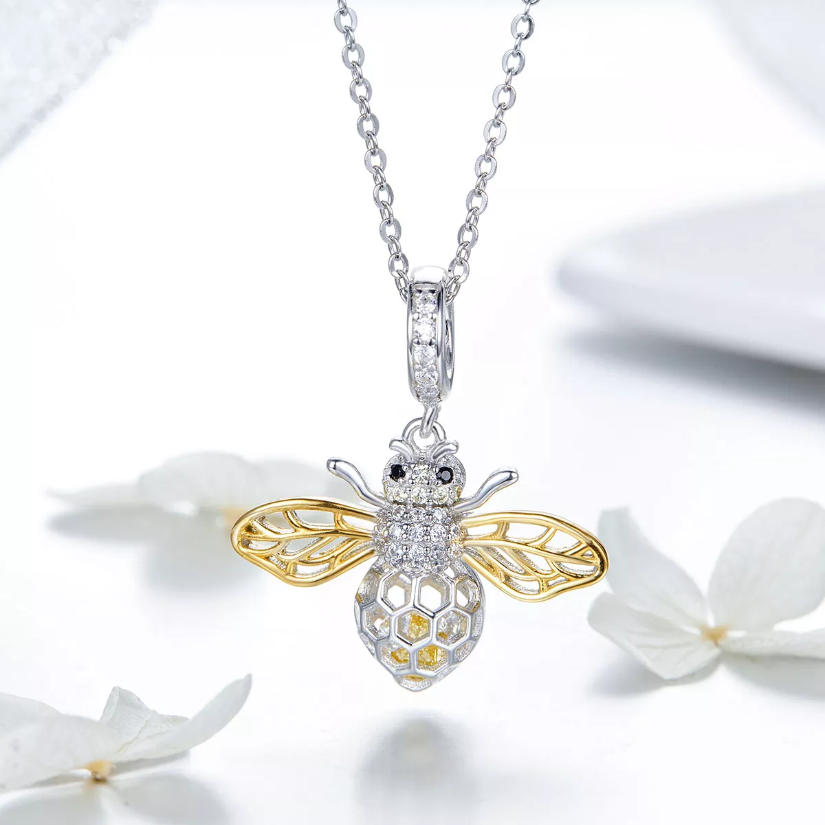 Charm Pendente Abelha de movimento estilo Pandora - SCC1125