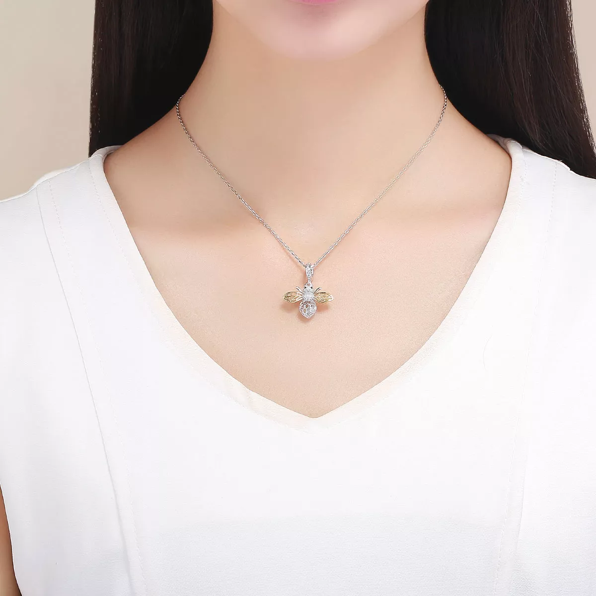 Charm Pendente Abelha de movimento estilo Pandora - SCC1125